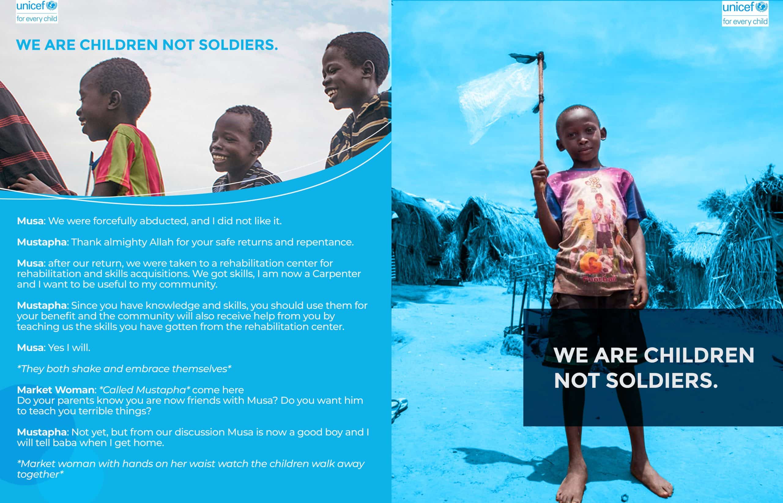 UNICEF reintegration programme pamphlet
